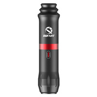 Machine à tatouer et stylo à tatouer compatibles avec les aiguilles tout-en-un ; Stylo à tatouer Rocket V6 en noir et rouge, idéal pour les débutants