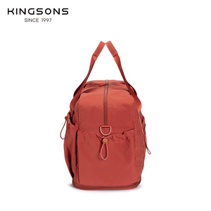 Kingsons Expandable Gym Bag 4.5inch Adjustable Capacity Water Resistant Yoga Travel Tote Red - Product Image 2