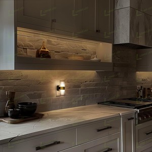 Applique murale LOHAS en acrylique longue durée, à intensité variable, 3000K, blanc doux, lampe de chevet LED, veilleuses pour chambre à coucher, couloir - Product Image 5