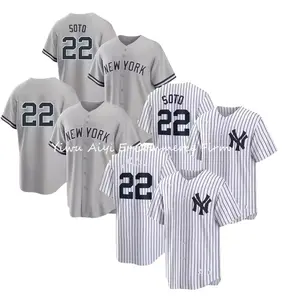 Men Young Women 2024 New York #22 Juan Soto White Home Baseball Shirt Seam S-3XL