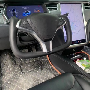 Volante de gran oferta adecuado para t-esla Model3 Y S X yugo de fibra de carbono modificado - Product Image 4