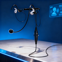 Casque intra-auriculaire pour centres d'appels, ultra-léger avec suppression du bruit ambiant (ENC), USB-C, modèle exclusif
