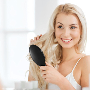 <span class=keywords><strong>Spazzola</strong></span> per la pulizia del pettine del cuoio capelluto nero-rosso trasparente in Nylon misto setola di cinghiale <span class=keywords><strong>spazzola</strong></span> per capelli in plastica per donna - Product Image 4