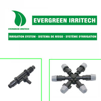 Système de pulvérisation agricole EVERGREEN 6 voies pour brumisation et refroidissement, arrosage de jardin et pelouse, avec plusieurs buses, en PP