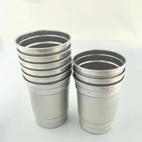 Tasses à boire froides de boisson réutilisable de verres personnalisables tasses de refroidissement de bière en aluminium recyclables de 16 onces