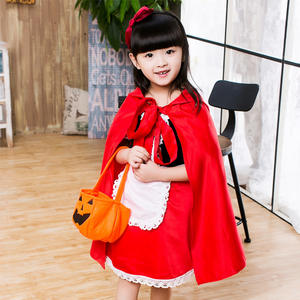 Halloween niñas <span class=keywords><strong>cuento</strong></span> <span class=keywords><strong>de</strong></span> hadas actuación <span class=keywords><strong>Caperucita</strong></span> Roja princesa vestido Navidad Cosplay para niñas algodón seda mascarada - Product Image 2