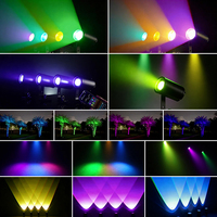 Projecteur LED sans fil étanche à batterie 20W 6-en-1 haute luminosité avec télécommande APP pour DJ et éclairage d'ambiance