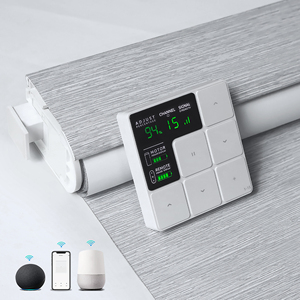 Persianas Verticales Inteligentes sin Taladro ni Herramientas, Decoración del Hogar, Tamaño Personalizado, Eléctricas, Inalámbricas, Automatizadas, Motorizadas, Integradas, Lisas, 100% - Product Image 1