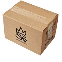 Boîtes de déménagement en carton ondulé brun à double paroi, résistantes, avec logo personnalisé, pour livraison et expédition