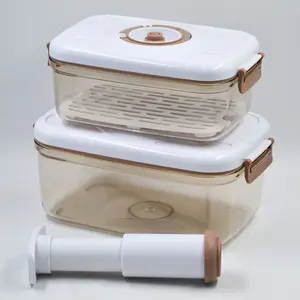 High Quality Reusable Airtight Vacuum Sealed Food Container With Pump