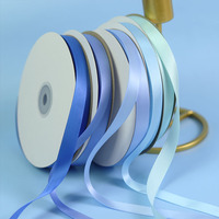 Rouleau de ruban de satin personnalisé simple double face 3-100mm de large polyester 1/2 13mm Vente en gros