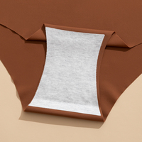 Sous-vêtements string sans couture en soie glacée taille basse, fins, respirants, doux, string sexy en coton, culotte string