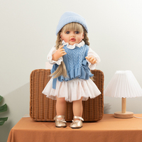Poupées réalistes de 55 cm fabriquées en usine, avec fonction vocale, poupées reborn, poupées en silicone souple pour filles
