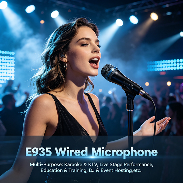 E935 Supercardioid Wired Handheld Dynamic Vocal Microphone XLR Mic for KTV Live Stage Performance