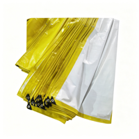 Bâche en PE bicolore durable, jaune à l'extérieur, blanc à l'intérieur, anti-âldonnement, pour abri de stockage, entrepôt, ferme, chantier