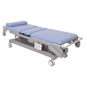 Table d'examen médical électrique professionnelle réglable, table d'échographie avec changeur <span class=keywords><strong>de</strong></span> draps automatique, cadre en acier inoxydable, pour hôpital - Product Image 5
