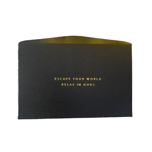 लक्जरी पन्नी मुद्रित, छोटे व्यवसाय के लिए लोगो और लिफाफे के साथ ग्रीटिंग कार्ड - Product Image 3