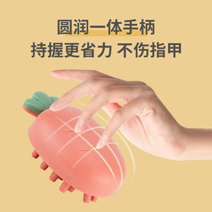 Silicone <b>Bath</b> <b>Brush</b> Oval Shape With Soft Bristles For Baby And Adult Massage Use - Product Image 4