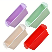 Moule à gâteau en silicone pour cuisson transfrontalière, démoulage facile, moule à pain de mie rectangulaire, plaque de cuisson en silicone résistante au four pour usage domestique