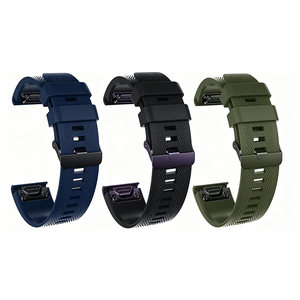Bracelet de sport en silicone Upro QuickFit 20mm 22mm 26mm pour Garmin Fenix 7S 7 7X 6S 6 6X 5S 5 5X Plus, bracelet de remplacement facile à installer - Product Image 1