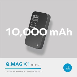Sạc dự phòng MOMAX Q.MAG X1 10000mAh, sạc không dây từ tính, pin dự phòng di động cho điện thoại - Product Image 5