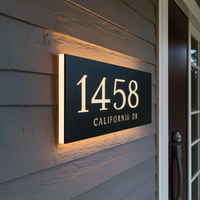 Placas de Identificación Modernas para Oficina al por Mayor, Placas de Puerta con Braille ADA, Placas de Número de Habitación para Hotel y Apartamento