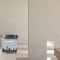 Plester Venesia hitam dan putih berbasis semen adhesi Interior Tinggi