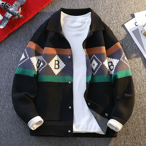 Maglione da uomo classico maglione morbido con finiture calde tessuto resistente a maglia antirughe caratteristica ODM - Product Image 2