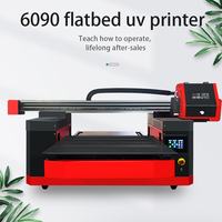 6090 Kleur Sticker Logo Printer Voor Mobiele Telefoon Case Boxen Drukmachine Uv Printer Dtf Machine
