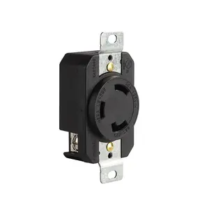 Black 30A 125V Receptacle Industrial socket Generator Twist-Locked Wiring Power Socket