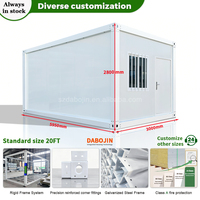 Bureau modulaire préfabriqué détachable en panneaux sandwich d'acier, extensible, pour villa ou bâtiment de bureaux