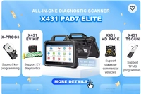 Lanzamiento profesional x431 pad VII pad7 Elite obd2 funciona con x-prog 3 V HD ECU programa automotriz car tester escáner de diagnóstico