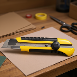 Cutter avec lame de 25 mm, couteau utilitaire pour travaux de découpe et de bricolage - Product Image 3