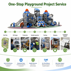 Equipo de Juegos Infantiles para Exteriores con Temática Animal Personalizada, Tobogán Comercial de LLDPE con <span class=keywords><strong>Aro</strong></span> de Baloncesto para Parque - Product Image 6