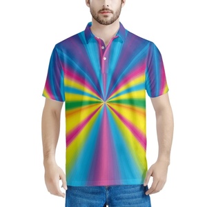 Drop Shipping Rainbow Color Striped Summer Loose Tops Fashion <strong>Musical</strong> <strong>Note</strong> Pattern Men Outwear Polo <strong>Shirt</strong> Low Price Golf <strong>Shirts</strong> - Product Image 2