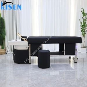 Kisen – Lit de lavage professionnel au design moderne pour salon, avec bac de massage et système de spa capillaire, prêt à être expédié - Product Image 2