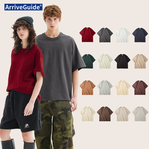 Oversized Hoge Kwaliteit 300Gsm Grof Gauge Zwaargewicht 100% Katoenen T-Shirt Streetwear Boxy Print Custom T-Shirt Voor Mannen - Product Image 2