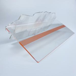 Venta al por mayor supermercado plástico columpio tiras estante colgantes publicidad estante exhibición Wobbler - Product Image 3