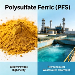 Maoxing Laris Manis PFS Poliferrik Sulfat Kemurnian 19-21% untuk <span class=keywords><strong>Pewarnaan</strong></span> Polimer Penghilang Warna - Product Image 1