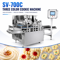 Machine à fabriquer des biscuits Spritz LONGYU SV-700C de qualité alimentaire, personnalisée, haute capacité, pour biscuits fourrés à la confiture et au beurre