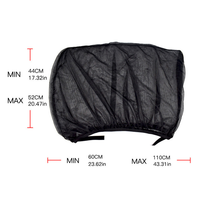 2 Pièces Pare-Soleil de Voiture pour Vitre Latérale, Housse Anti-UV en Maille Respirante avec Fermeture Éclair, Accessoires d'Écran de Fenêtre Auto pour Voitures