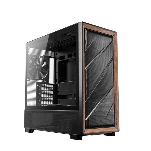 Antec Flux Mid Tower Micro ATX Gaming Case Plastic Aluminum Alloy with Tempered Glass for ITX/MATX PC Computer Cases