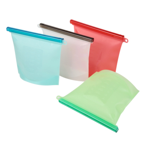 Sac de conservation alimentaire réutilisable en silicone, hermétique et étanche, pour légumes et aliments liquides - Product Image 2