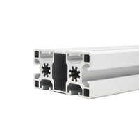 Profilé d'extrusion carré en aluminium à rainures en T 4545, robuste, pour assemblage de cadres, ligne de production, découpe industrielle personnalisée, anodisé 6063 T3-T8