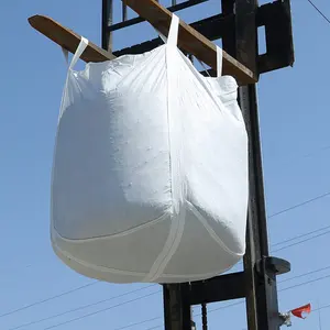 Customized 1 Ton Big Jumbo Bulk Bag 1000kg 1500kg 2000kg PP Woven Sack Sling FIBC Bag For Chemical Sand Cement