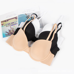 Sujetador sin costuras estilo francés para mujer, realza el busto pequeño, efecto push-up suave, venta directa transfronteriza B2B de lencería. - Product Image 4