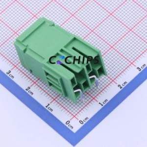 JL5EDGRHC-76202G01 Plug-in Terminal Block Bent Lead Through Hole,P=7.62mm Board-to-Board / Socket - Closed 1x2P 7.62mm Green - Product Image 2