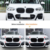 Calandre avant à LED pour BMW X3 X4 G01 G02 2018-2022, paire de grilles de radiateur centrales avec faisceau de câblage