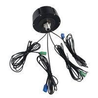 Antena Combinada 5 en 1 4G 5G LTE GPS GNSS WiFi BT MIMO, Impermeable, Montaje con Tornillos, para Gestión de Flotas de Vehículos