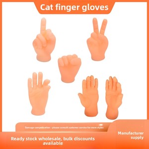 <span class=keywords><strong>Katzen</strong></span>-Fingerhülsen-Teaser-Stab-Handschuhe – Massage- und Beruhigungsspielzeug - Product Image 3